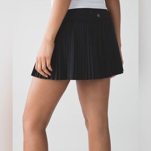 Lululemon Pleat the Street Black Pleated Women's Skirt